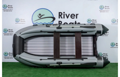 Лодка для рыбалки под мотор ПВХ RiverBoats RB 370 НДНД + фальшборт