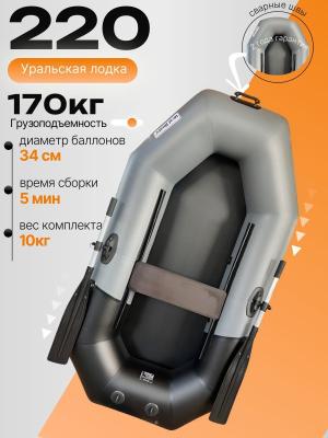 Лодка надувная гребная ПВХ АкваPro 220 (Т)
